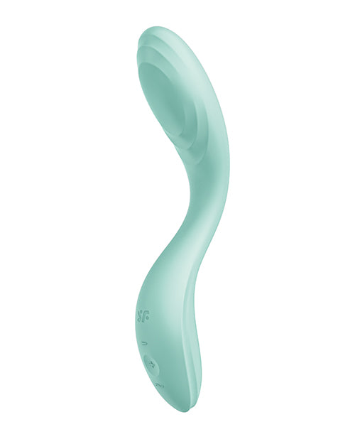 Satisfyer Vibrator Mint Rolling Sensation Ergonomic Handle for G-Spot Stimulation and Waterproof Play