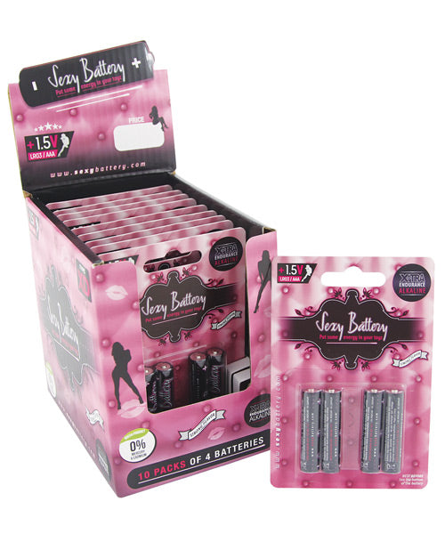 Sexy Battery AAA Alkaline Batteries Xtra Endurance Leak-Resistant for Reliable Device Power