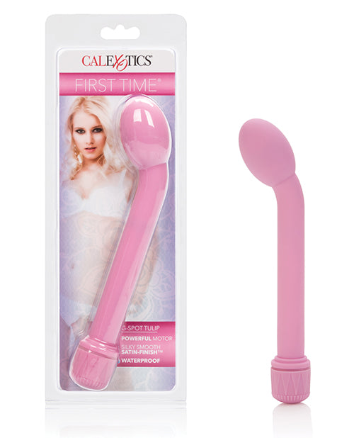 First Time Vibrator G Spot Tulip Angled Satin Finish Waterproof for Targeted Stimulation
