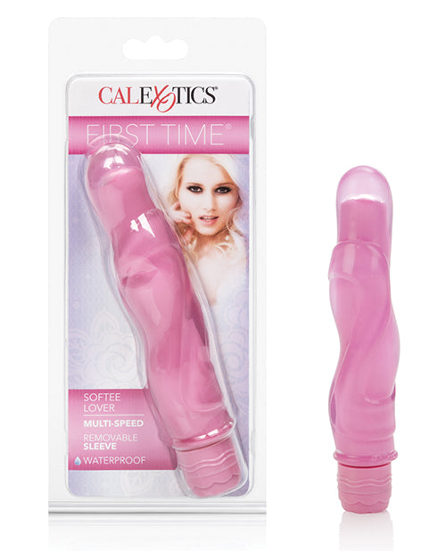 First Time Vibrator Pink Multi-Speed Contoured Design Waterproof Sleeve for Beginner-Friendly Pleasure