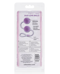 First Time Love Balls Duo Lover Kegel Balls Stimulator, Purple - Weighted for Pelvic Strengthening