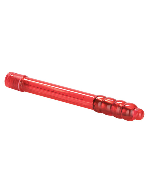 Slender Sensations Red Vibrator with Slim Travel Design and Waterproof Build