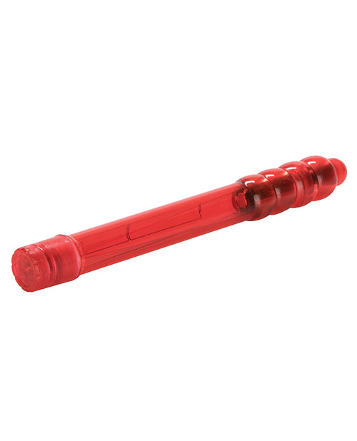 Slender Sensations Red Vibrator with Slim Travel Design and Waterproof Build
