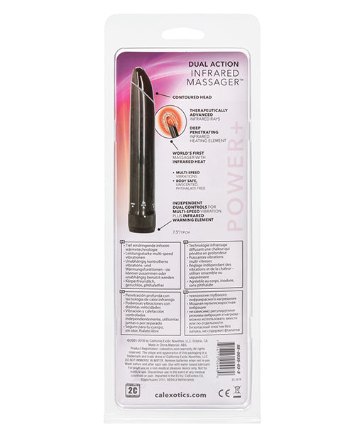 Dual Action Infrared Massager Multi-Speed Vibrator with Heat Function