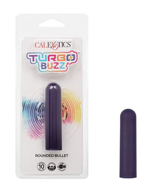 Turbo Buzz Stimulator Rounded Bullet 10 Functions Waterproof Design for Discreet Personal Pleasure
