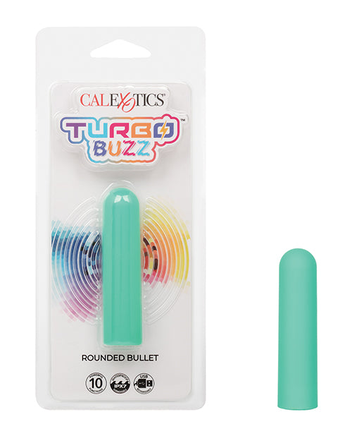Turbo Buzz Stimulator Rounded Bullet 10 Vibration Functions Waterproof Design for Discreet On-the-Go Pleasure