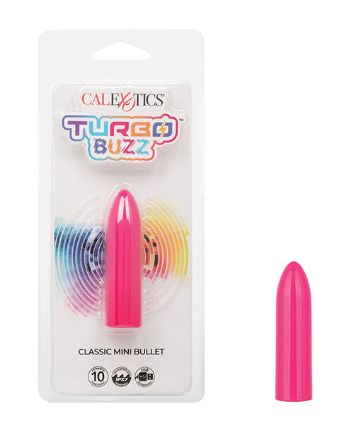 Turbo Buzz Stimulator Mini Bullet 10 Vibration Waterproof USB Rechargeable for Discreet Stimulation