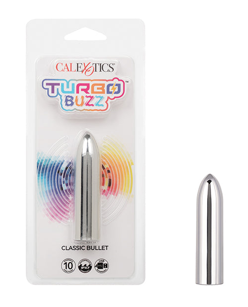 Turbo Buzz Stimulator Compact Bullet 10 Vibrations Waterproof Design for Discreet Personal Pleasure