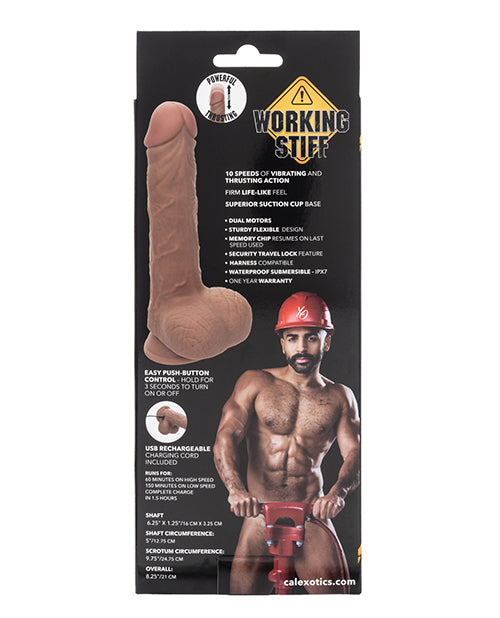 Thrusting Jack Hammer Dildo with Realistic Design and Suction Base