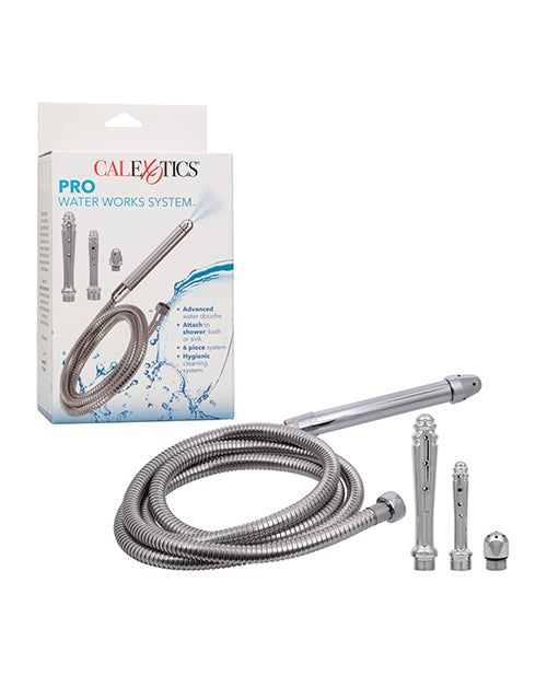 Water Systems Anal Cleaning Kit with Flexible Hose and Four Spray Attachments for Thorough Hygiene