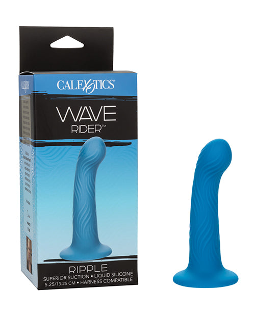 Wave Rider Anal Probe with Wavy Silicone Texture and Suction Cup Base for Enhanced Stimulation