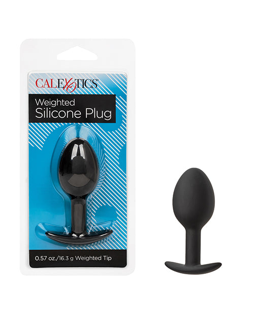 CalExotics Anal Toys Anal Plug Weighted Bulbous Silicone with Easy Pull Handle for Enhanced Sensation