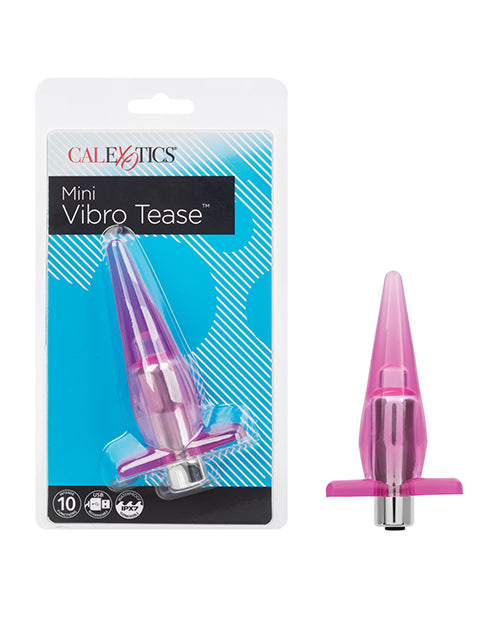 CalExotics Anal Plug Transparent TPR Removable Vibrating Stimulator for Discreet Anal Play