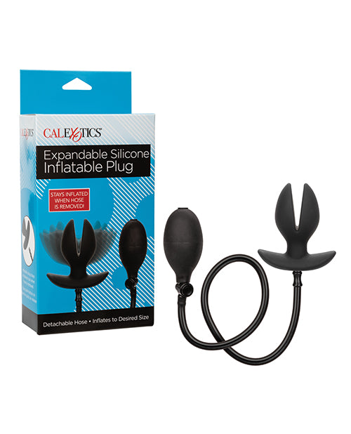 CalExotics Anal Toys Anal Plug Expandable Silicone Inflatable Design with Detachable Hose for Customizable Stimulation