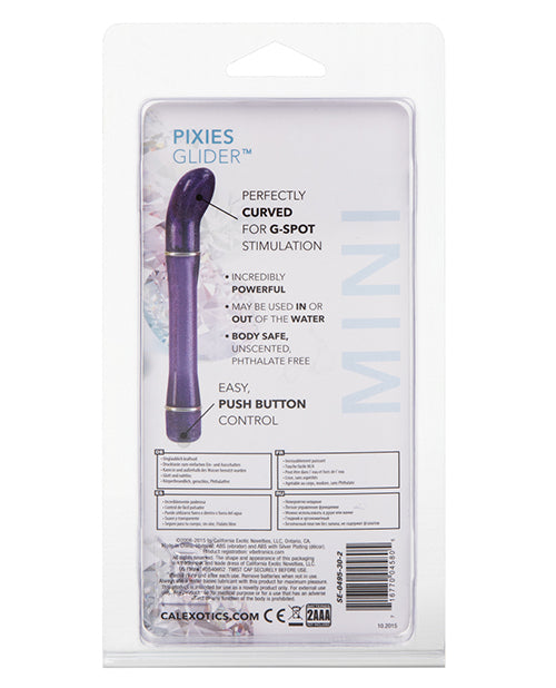 Pixies Glider Waterproof Vibrator with Curved Tip in Purple