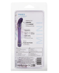 Pixies Glider Waterproof Vibrator with Curved Tip in Purple