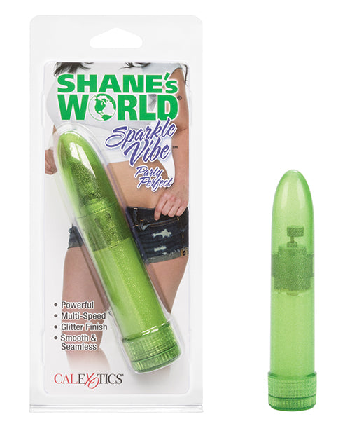 Shane's World Vibrator Sparkling Green Multi-Speed Compact Design for Versatile Personal Pleasure