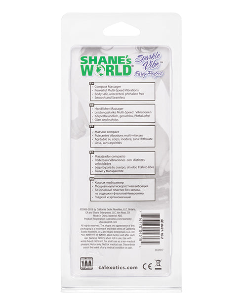 Green Sparkle Vibe Vibrator with Multi-Speed Function by Shane's World