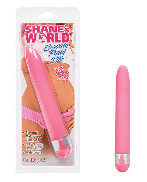 Shane's World Vibrator Waterproof Pink Multi-Speed Velvety Finish for Personal Stimulation