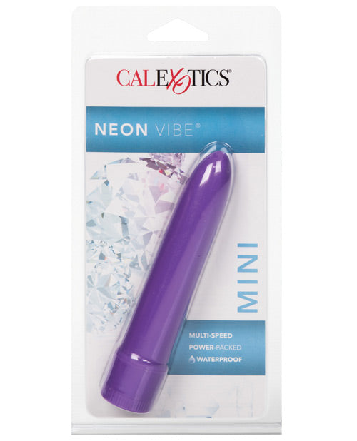 Hard Vibes Mini Neon Vibe Purple Vibrator Compact Multi-Speed Discreet for Intimate Stimulation