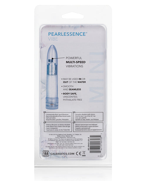 4.5" Mini Pearlessence Vibrator in Tahoe White with Multi-Speed Settings