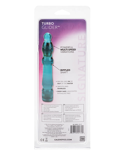Turbo Glider Blueberry Bliss Textured Multi-Speed Vibrator