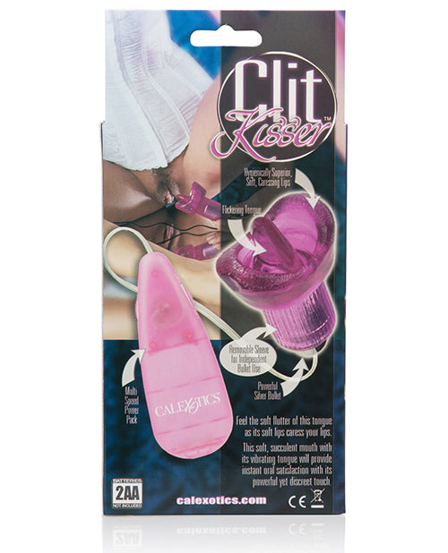 Clit Kisser Purple Clitoral Stimulator with Realistic Mouth Design