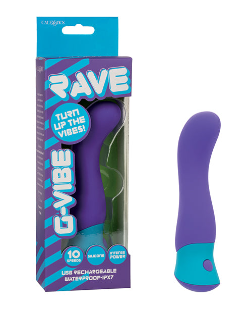 Rave Vibrator Curved Massager 10-Vibration Speeds Waterproof Silicone for Precision G-Spot Stimulation