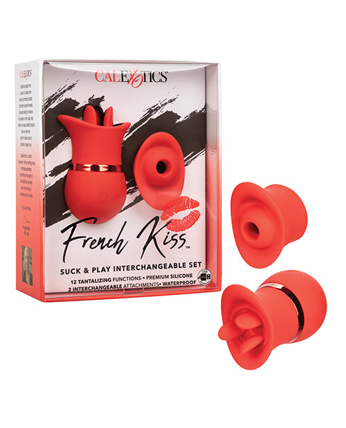 French Kiss Stimulators Interchangeable Suction Vibration Attachments for Personalized Sensual Pleasure