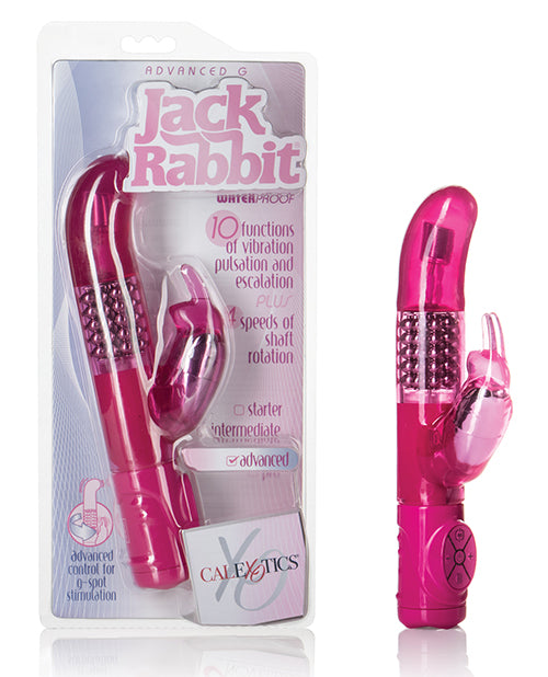 Jack Rabbit Vibrator Curved G-Spot Design Rotating Beads Bunny Clitoral Teaser for Intense Stimulation