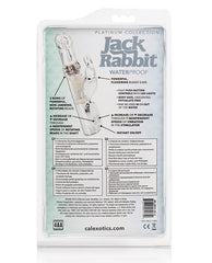Silver Multi-Function Jack Rabbit Vibrator with Rotating Beads and Teaser