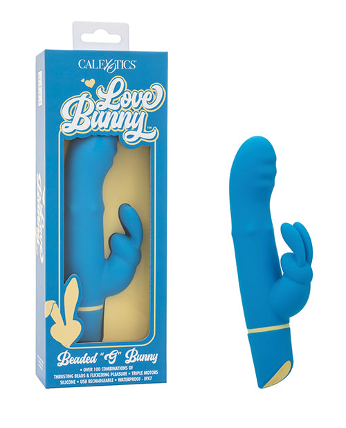 Love Bunny Vibrator Beaded G-shaft Triple Motor Waterproof Design for Dual Stimulation Pleasure