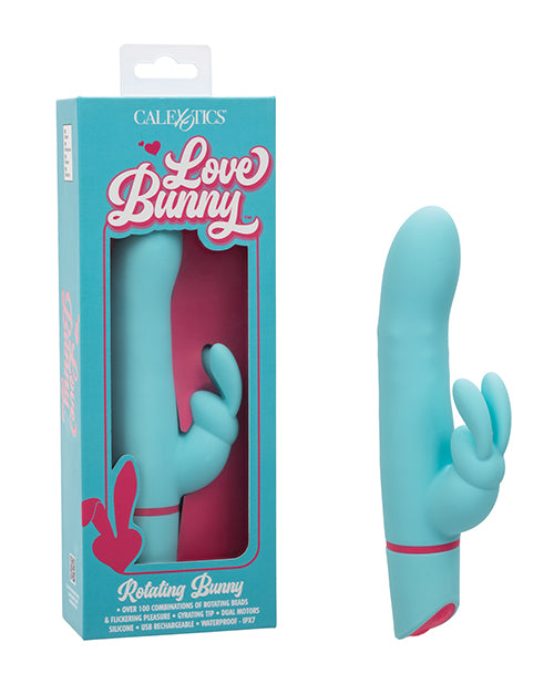 Love Bunny Vibrator Rotating Beads Dual Motors Waterproof Silicone for Intense Dual Stimulation