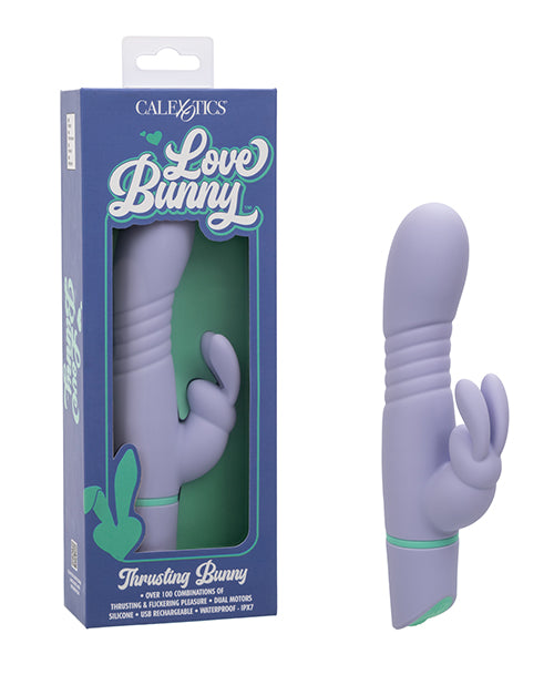 Love Bunny Vibrator Dual Motor Thrusting and Flickering Functions for Versatile Stimulation and Waterproof Use