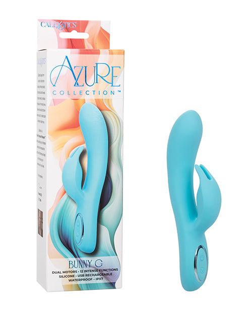 Azure Bunny G Rabbit Vibrator with Dual Motors and Body-Contour Design for Personalized Pleasure