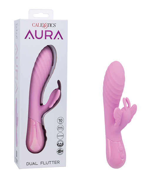 Aura Dual Flutter Vibrator with Flexible Dual Motors