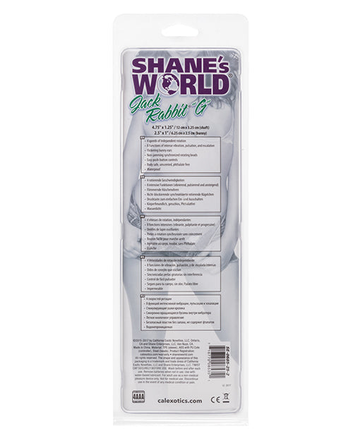 Shane's World Jack Rabbit G Vibrator with Rotating Beads – Purple