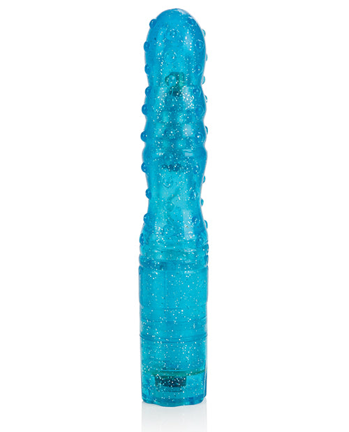 Sparkle Softees Nubbie Blue Vibrator with Contoured Shaft