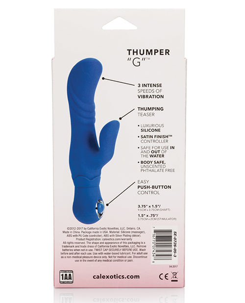 Posh Silicone Thumper G Vibrator with Curved G-Spot Tip