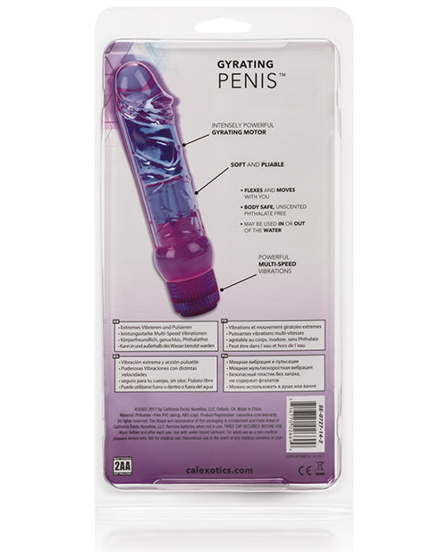Crystalessence 6.5" Gyrating Vibrator with Flexible Shaft and Waterproof Design