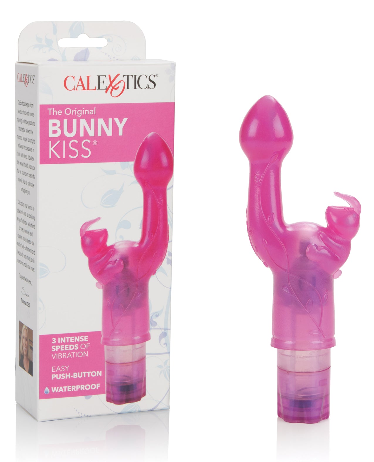 Kiss Vibes Vibrator with Flexible Bunny Ears and Waterproof Design for Dual Stimulation