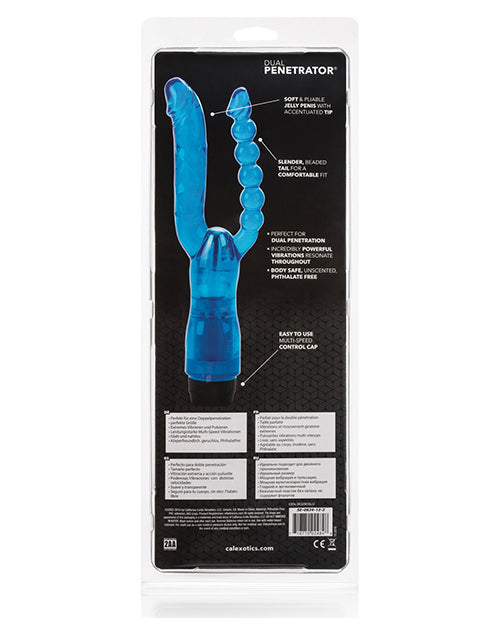Crystalessence Dual Penetrator Vibrator with Beaded Anal Probe