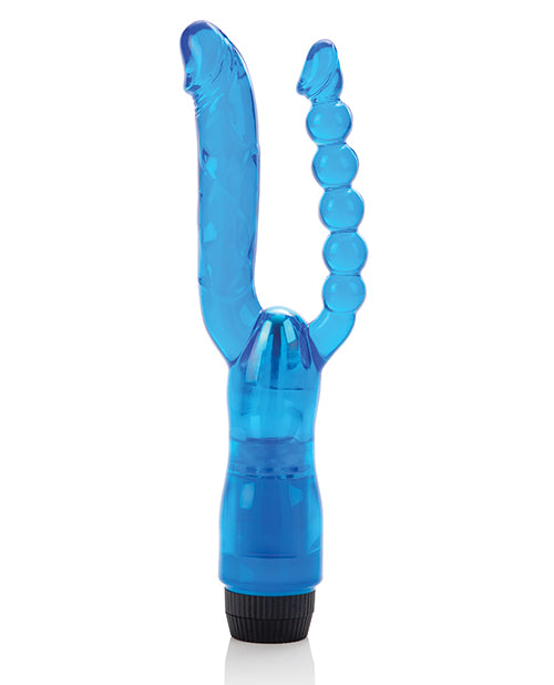 Crystalessence Dual Penetrator Vibrator with Beaded Anal Probe