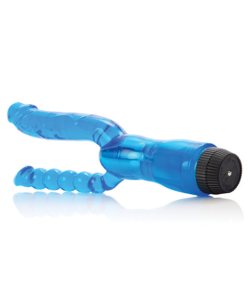 Crystalessence Dual Penetrator Vibrator with Beaded Anal Probe