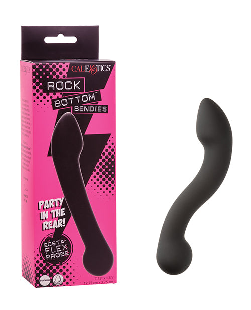 Rock Bottom Anal Probe Flexible Silicone Dual-Ended Design for Personalized and Targeted Stimulation