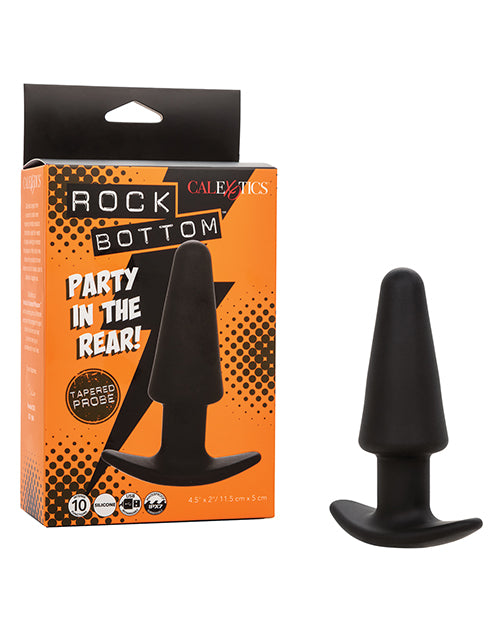 Rock Bottom Anal Probe with Tapered Shape and 10 Vibration Modes for Intimate Exploration