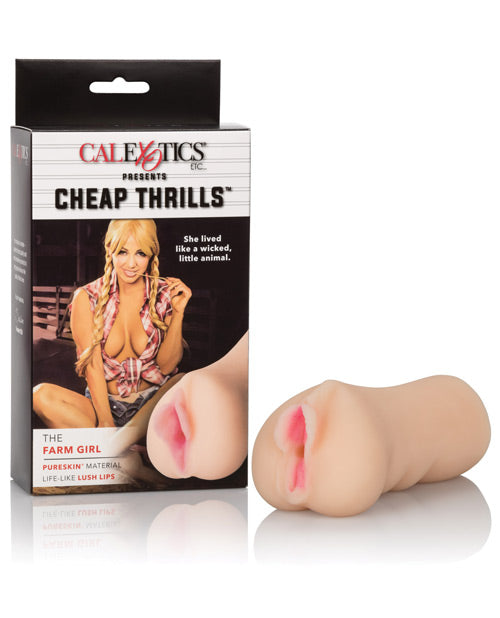 Cheap Thrills Masturbator Realistic Pureskin TPE Textured Chamber for Intense Solo Satisfaction