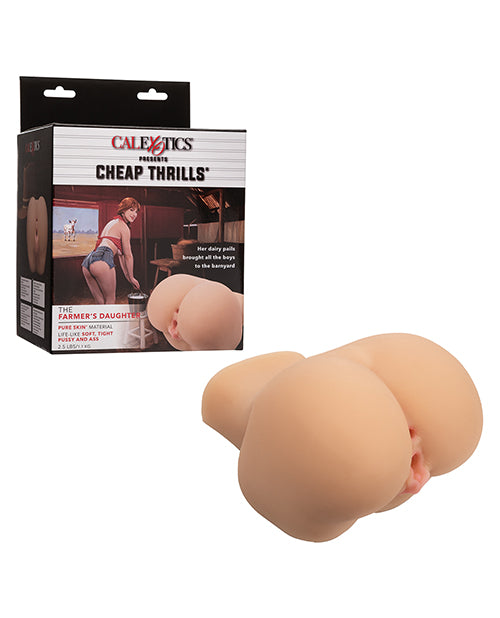 Cheap Thrills Dual Entry Masturbator Pure Skin Realistic Design Multi-Textured Chamber for Intimate Simulation