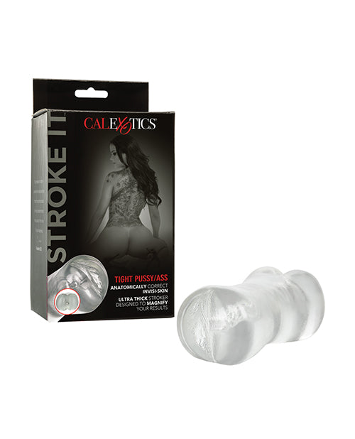 California Exotic Novelties Masturbator Dual Entry Realistic Texture Clear Design for Intense Solo Pleasure