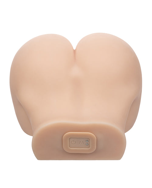 Vibrating Twerking BBL Dildo in Ivory with Realistic Motion